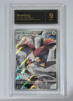 Pokemon Slab: Braviary - 155/086 - BLK - Graded TCG Mint 9 - Image 1