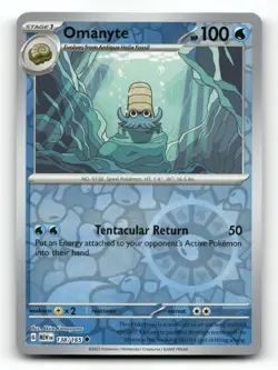 Omanyte 138/165 - 151 Reverse Holo - Pokemon Card NM/M - Image 1