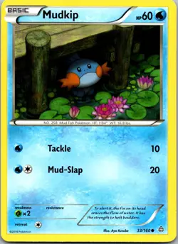 MUDKIP 33/160 COMMON PRIMAL CLASH POKEMON NM/M - Image 1
