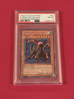 2002 Yu-Gi-Oh FMR-002 Harpie’s Pet Dragon PSA 8 NM-MT Forbidden Memories - Image 1