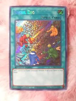 Yu-gi-oh! Fossil Dig (Secret Rare) SGX4-ENC14 1st Edition Speed Duel TCG - Image 1