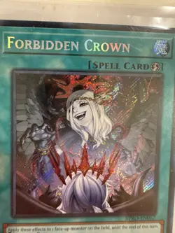 Yu-Gi-Oh! TCG Forbidden Crown Secret Rare BPRO 1st Edition NM - Image 4