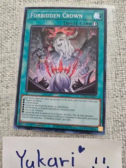 Forbidden Crown (Secret Rare) BPRO-EN067 1st Edition mint TCG Yugioh - Image 1