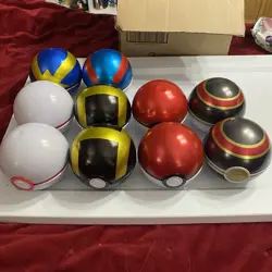 10 Empty Pokemon Ball Tins - Image 1