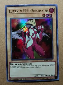 Near Mint Yugioh YuGiOh - Elemental Hero Burstinatrix - LART-EN041 - UNSEALED - Image 1