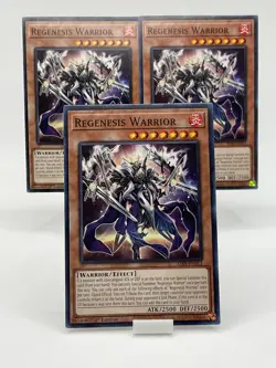Yu-Gi-Oh! Regenesis Warrior ALIN-EN013 Common 1st Ed X3 Playset - Image 1