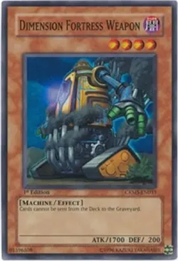 Dimension Fortress Weapon - CRMS-EN033 - Super Rare - Unlimited Edition - Near M - Image 1
