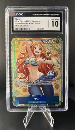 Nami P-112 - One Piece Mini Tin Vol. 2 Asia Region Promo CGC 10 - Image 1