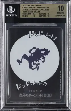 2023 ONE PIECE PROMO CARD GAME 1ST ANV DON!! CARD -GEAR 5- BGS 10 - Image 1