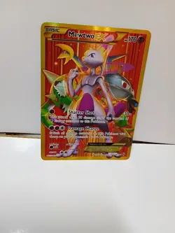 Pokemon Mewtwo EX TCG Full Art Holo Rare Card Breakthrough NM NO DMG From pack - Image 1