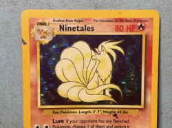 Pokemon Ninetales 12/102 Holo Base Set Unlimited 1999 TCG Moderate Condition - Image 3