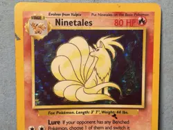 Pokemon Ninetales 12/102 Holo Base Set Unlimited 1999 TCG Moderate Condition - Image 5