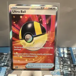 Pokemon Ultra Ball Trainer-Item Full Art Holo Ultra Rare ASC 264/217 Card - Image 1