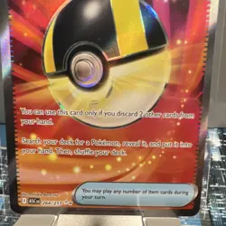 Pokemon Ultra Ball Trainer-Item Full Art Holo Ultra Rare ASC 264/217 Card - Image 3
