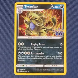 Tyranitar 043/078 - Pokemon GO - Rare Holo Pokemon Card - NM - Image 1