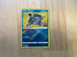 Radiant Blastoise 018/078 Pokemon GO Pokemon Card Near Mint - Image 1
