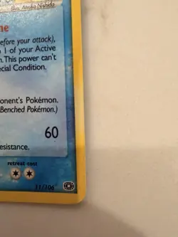 Swampert EX Emerald 11/106 Holo Rare Reverse Holo Pokemon Card - Image 4