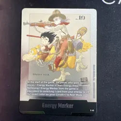 Son Goku Bulma E-43 Silver Energy Marker Dragon Ball Manga Booster Card Fusion - Image 1