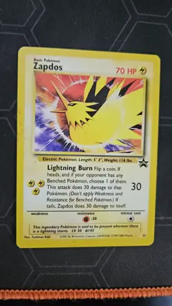 Zapdos Promo 23 Pokemon Card WOTC MP - Image 1