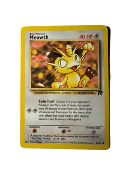 🐈 Pokemon Meowth Persian NM-LP Lot Jungle + Team Rocket Set 4 Cards WOTC 🐱 - Image 2