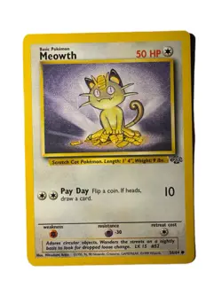 🐈 Pokemon Meowth Persian NM-LP Lot Jungle + Team Rocket Set 4 Cards WOTC 🐱 - Image 4