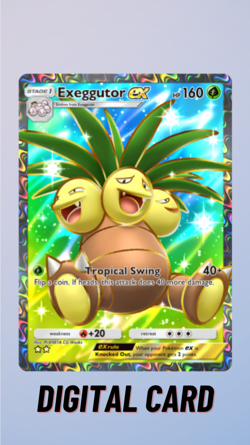 Exeggutor EX Genetic Apex Pokemon TCG Pocket Trade 2 Star ⭐⭐ (English) - Image 1