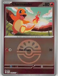 Charmander (Friend Ball) 020/217 Holo Common Ascended Heroes Pokemon Near Mint - Image 1