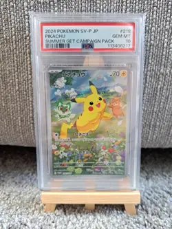 Pokemon TCG Pikachu - 218/SV-P Promotional Cards Holo Japanese Gem Mint PSA 10 - Image 1