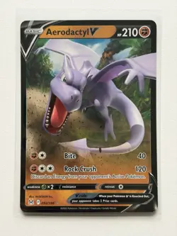 Aerodactyl V - SWSH11: Lost Origin (SWSH11) Ultra Rare 092/196 Pokemon TCG - NM - Image 1