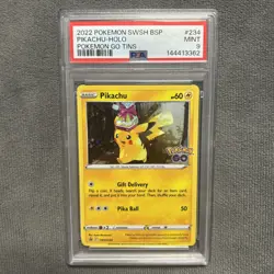 PSA 9 Pikachu SWSH234 - 2022 SWSH: Sword & Shield Pokemon GO Tin Promo #234 - Image 1