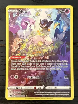 2023 Pokemon Sword & Shield Crown Zenith Galarian Gallery Mew #GG10/GG70 - Image 1