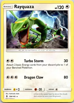 RAYQUAZA - 106/145 Guardians Rising - POKEMON NM/M - Image 1