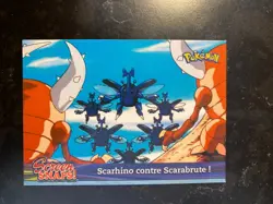 25426M - POKEMON TOPPS SCREEN SNAPS SNAP 06 Scarhino contre Scarabrute ! - Image 1