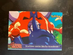 25426M - POKEMON TOPPS SCREEN SNAPS SNAP 07 Scarhino contre Mecha Scarabrute ! - Image 1