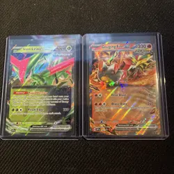 Iron Leaves EX 128 Gouging Fire EX 144 Pokemon Scarlet Violet Promo - Image 1