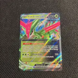 Iron Leaves EX 128 Gouging Fire EX 144 Pokemon Scarlet Violet Promo - Image 3