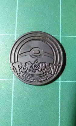 Pokemon TCG Plastic Flip Coin Silver Foil Munchlax Secret Wonders Lava Flow - Image 2