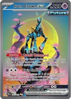 1x Iron Crown ex - 206/162 - Special Illustration Rare NM-Mint Pokemon SV05 - Te - Image 1