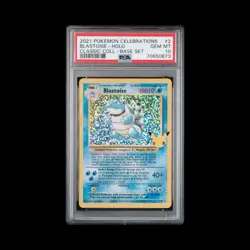 2021 Pokemon Celebrations Blastoise Holo PSA 10 2/102 - Image 1