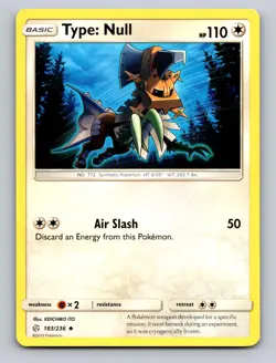 TYPE: NULL 183/236 UC COSMIC ECLIPSE POKEMON NM - Image 1