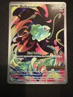 Pokemon TCG - Bulbasaur (133/132) - Mega Evolutions Stamped - Near Mint - Image 1