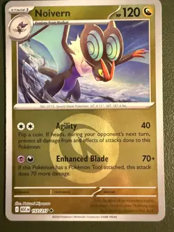 Pokemon TCG Noivern 157/217 Ascended Heroes ME2.5 Dragon Energy Reverse Holo NM - Image 1