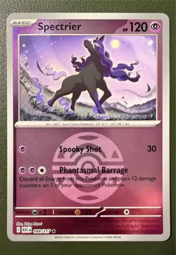 Pokemon TCG Spectrier 98/217 Ascended Heroes ME2.5 Dusk Ball Reverse Holo NM - Image 1