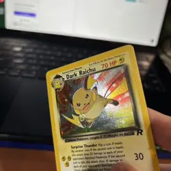 Dark Raichu Holo 83/82 Team Rocket – Damaged – 2000 Pokemon WOTC - Image 4