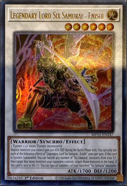 Yugioh - Legendary Lord Six Samurai - Enishi - MP25-EN247 - Ultra Rare - NM/M - Image 1