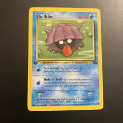 Pokemon TCG Shellder Fossil, 1st Edition Common Card 54/62 - Image 1