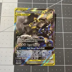 Lucario & Melmetal GX SM192 Black Star Promo Card Sm Tag Team Light Play/ LP - Image 1