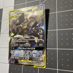 Lucario & Melmetal GX SM192 Black Star Promo Card Sm Tag Team Light Play/ LP - Image 3