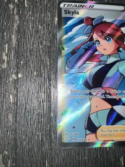 Pokemon TCG Skyla Holo Ultra Rare Full Art Card Shining Fates 072/072 - Image 2