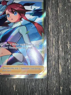 Pokemon TCG Skyla Holo Ultra Rare Full Art Card Shining Fates 072/072 - Image 3